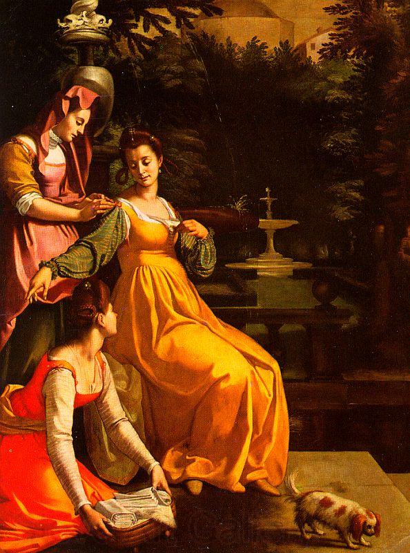 Jacopo da Empoli Susanna and the Elders Spain oil painting art